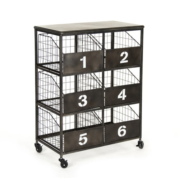 Zentique Claudio Iron Storage Unit — Slim W27 x H36.75 x D15, Matte Finish, Open Shelves for Entryway Style and Strength PC046