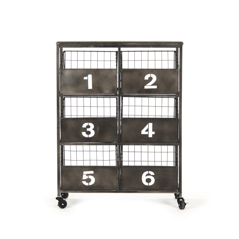 Zentique Claudio Iron Storage Unit — Slim W27 x H36.75 x D15, Matte Finish, Open Shelves for Entryway Style and Strength PC046