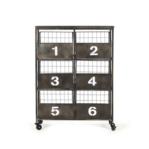 Zentique Claudio Iron Storage Unit — Slim W27 x H36.75 x D15, Matte Finish, Open Shelves for Entryway Style and Strength PC046