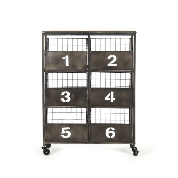 Zentique Claudio Iron Storage Unit — Slim W27 x H36.75 x D15, Matte Finish, Open Shelves for Entryway Style and Strength PC046