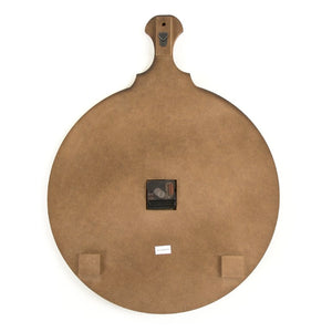 Zentique Avellino Slim Wall Clock with Warm Wood Accent, Quiet Operation, Slim 18x23.5" Profile for Décor PC054