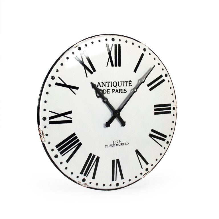 Zentique Corvin Minimalist Wall Clock – 43.5cm Slim Iron Open-Frame Design, Durable Readable Accent Piece PC057