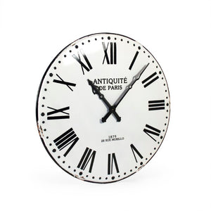Zentique Corvin Minimalist Wall Clock – 43.5cm Slim Iron Open-Frame Design, Durable Readable Accent Piece PC057