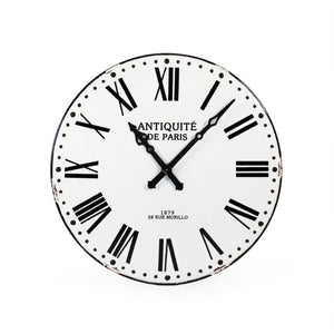 Zentique Corvin Minimalist Wall Clock – 43.5cm Slim Iron Open-Frame Design, Durable Readable Accent Piece PC057