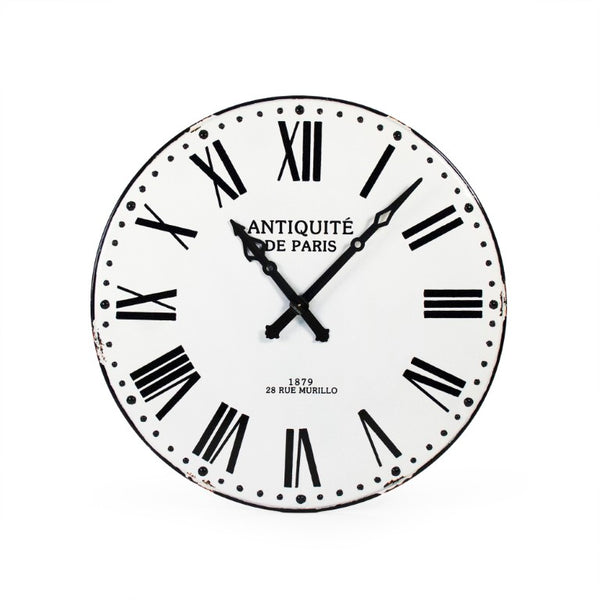 Zentique Corvin Minimalist Wall Clock – 43.5cm Slim Iron Open-Frame Design, Durable Readable Accent Piece PC057