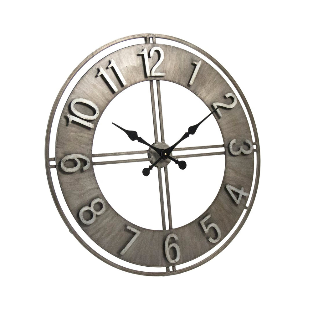 Adorlee Wall Clock Distressed Metal PC060 Zentique