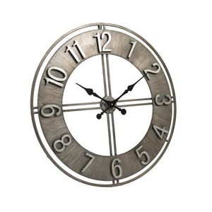 Zentique Adorlee Minimalist Wall Clock — Slim Iron Timepiece, Neutral Finish, Durable Modern Accent for Home & Office PC060