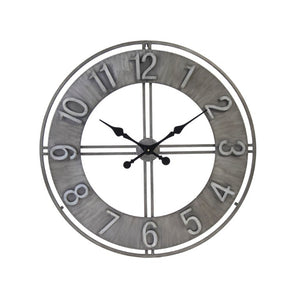 Zentique Adorlee Minimalist Wall Clock — Slim Iron Timepiece, Neutral Finish, Durable Modern Accent for Home & Office PC060