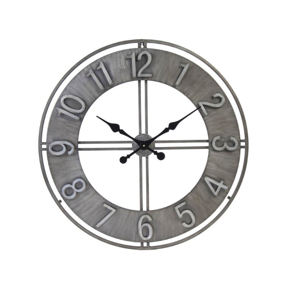 Zentique Adorlee Minimalist Wall Clock — Slim Iron Timepiece, Neutral Finish, Durable Modern Accent for Home & Office PC060