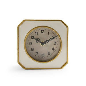 White and Gold Clock White, Gold PC070 Zentique