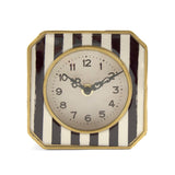 Black and White Striped Clock White/Black Stripes PC071 Zentique