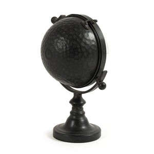 Zentique Iron Industrial Clock with Glass Face — Compact, Durable Metal Timepiece for Mantels, Shelves, Desks W7.25 x H11.75 x D6.75 PC083