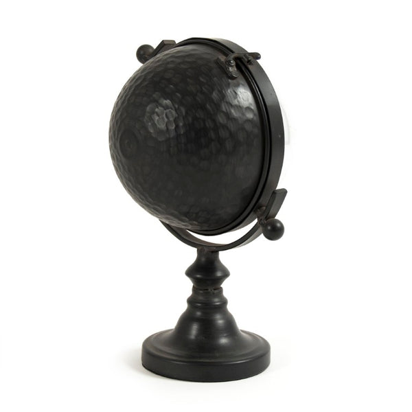 Zentique Iron Industrial Clock with Glass Face — Compact, Durable Metal Timepiece for Mantels, Shelves, Desks W7.25 x H11.75 x D6.75 PC083