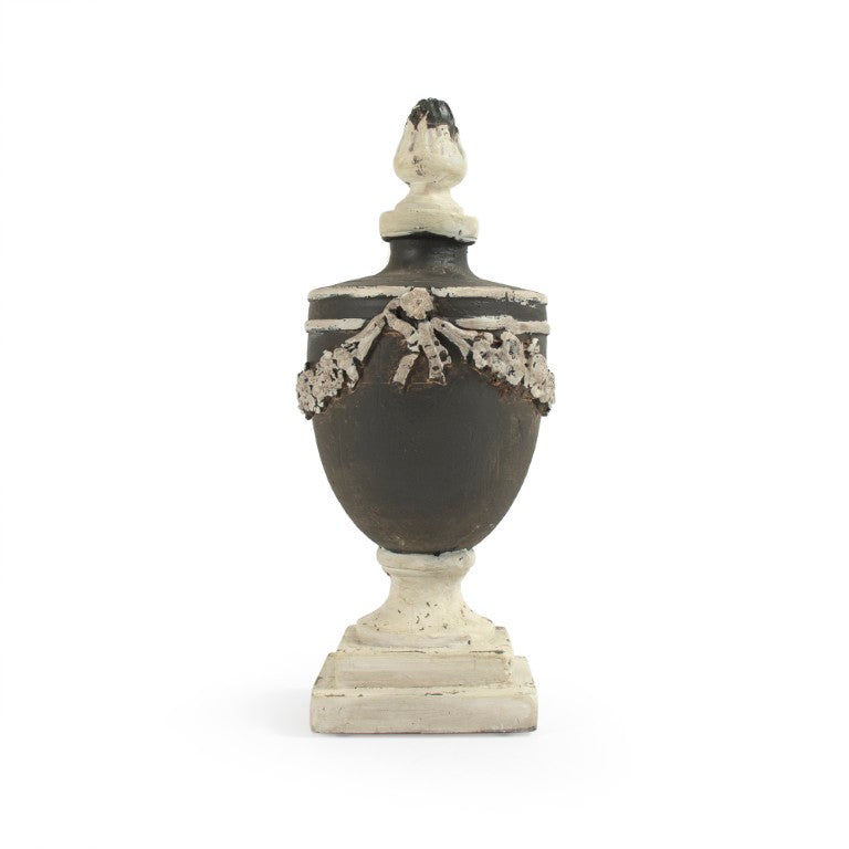 Zentique Resin urn set of 2 with classic silhouette — durable resin, neutral finish for mantel or memorial decor PC084