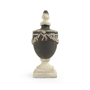 Zentique Resin urn set of 2 with classic silhouette — durable resin, neutral finish for mantel or memorial decor PC084