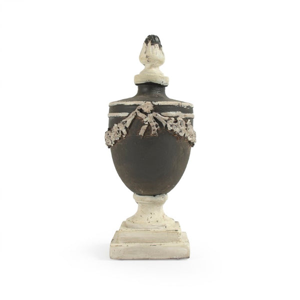 Zentique Resin urn set of 2 with classic silhouette — durable resin, neutral finish for mantel or memorial decor PC084