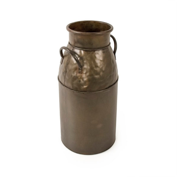 Zentique Weathered Iron Jar Large — Hammered Patina Rustic Vase 15" Tall for Dried Botanicals, Umbrellas, Entryway Accent

(chars count: 99) PC091