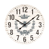 Wall Clock Distressed Off-White PC106 Zentique