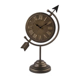 Table Clock Distressed Gold PC109 Zentique
