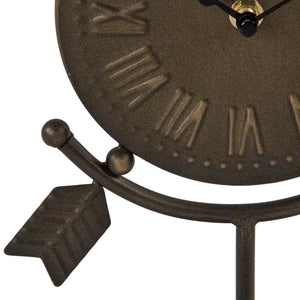 Table Clock Distressed Gold PC109 Zentique