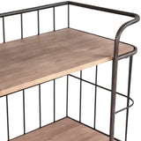 Iron Shelf Black Iron, Natural Finish PC110 Zentique