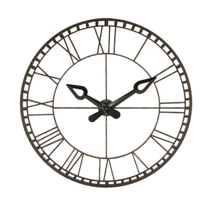 Iron Wall Clock Distressed Iron PC111 Zentique
