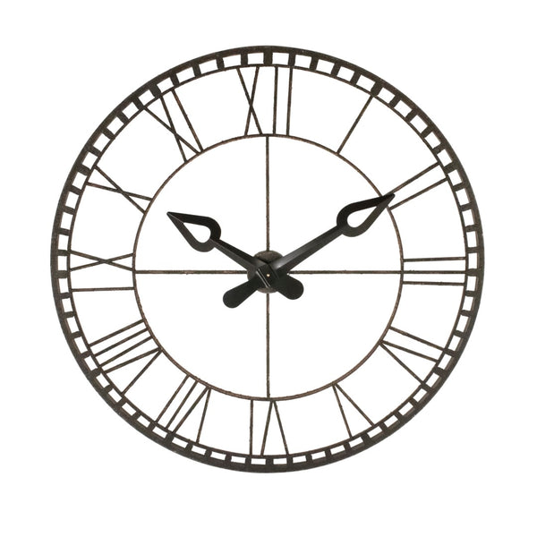 Iron Wall Clock Distressed Iron PC111 Zentique
