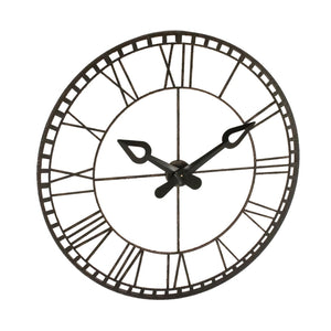 Iron Wall Clock Distressed Iron PC111 Zentique