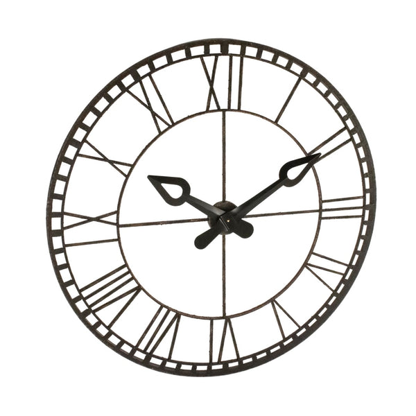 Iron Wall Clock Distressed Iron PC111 Zentique