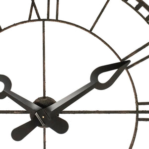 Iron Wall Clock Distressed Iron PC111 Zentique
