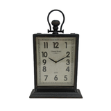 Distressed Grey Table Clock Distressed Black PC113 Zentique