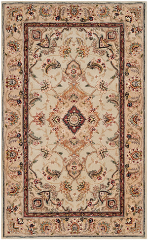 Safavieh Persian Exquisite Floral Area Rug - Luxurious Silk And Wool Masterpiece For Timeless Elegance Black ,Red Silk & Wool Pile Pc129a-4r