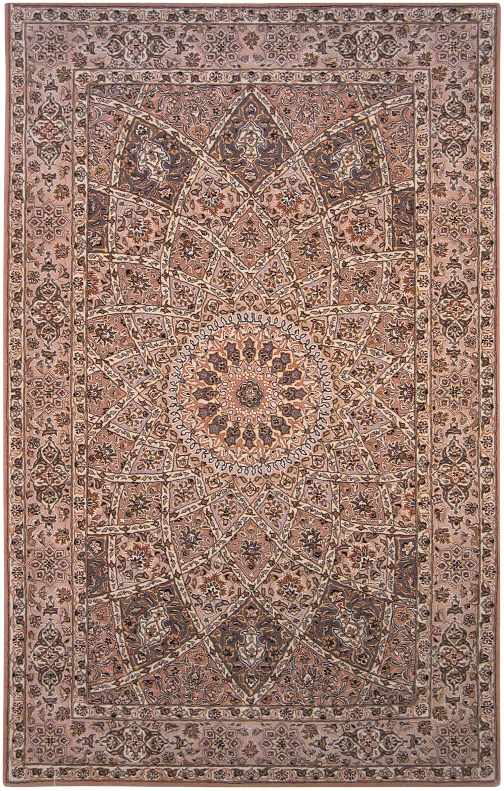 Safavieh Persian Elegance Area Rug - Luxurious Silk & Wool Blend With Intricate Traditional Design For Home Decor Ivory ,Multi Silk & Wool Pile Pc155a-210
