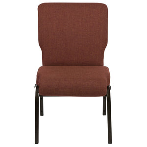 English Elm Advantage 20.5" Cinnamon Molded Foam Church Chair - Durable, Comfortable, Stackable Seating Solution PCCF-107