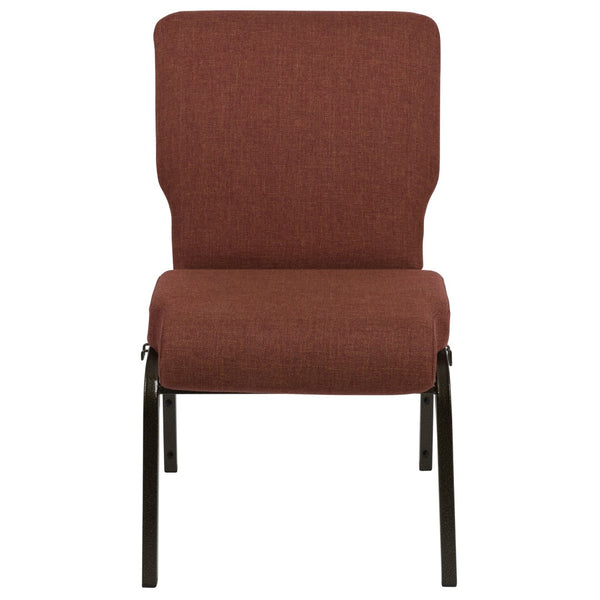 English Elm Advantage 20.5" Cinnamon Molded Foam Church Chair - Durable, Comfortable, Stackable Seating Solution PCCF-107