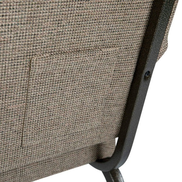 English Elm Advantage Church Chair - Premium Comfort 4" Foam Seat, Durable Steel Frame, Perfect for Events Mixed Tan Fabric/Gold Vein Frame PCHT-105