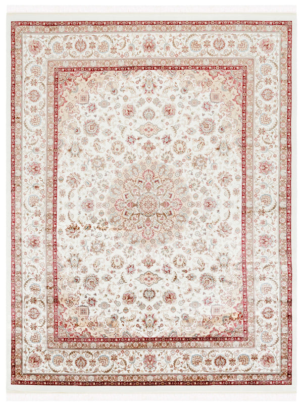 Safavieh Persian Classic Area Rug - Luxurious Turkish Design With Eco-friendly Bamboo For Timeless Elegance Ivory ,Beige Rust Bamboo Pcl452a-9
