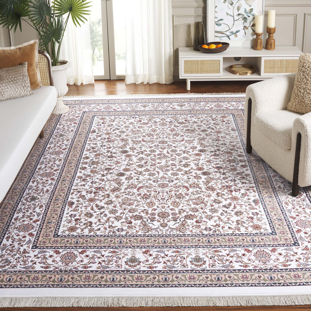 Safavieh Persian Classic 454a Area Rug - Elegant Turkish Design In Soft Ivory, Beige, And Blue For Any Space Ivory ,Beige Blue Bamboo Pcl454a-8