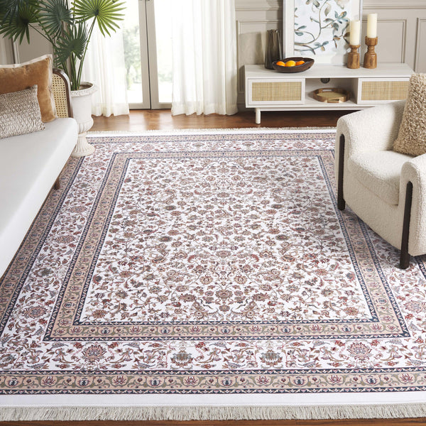 Safavieh Persian Classic 454a Area Rug - Elegant Turkish Design In Soft Ivory, Beige, And Blue For Any Space Ivory ,Beige Blue Bamboo Pcl454a-8