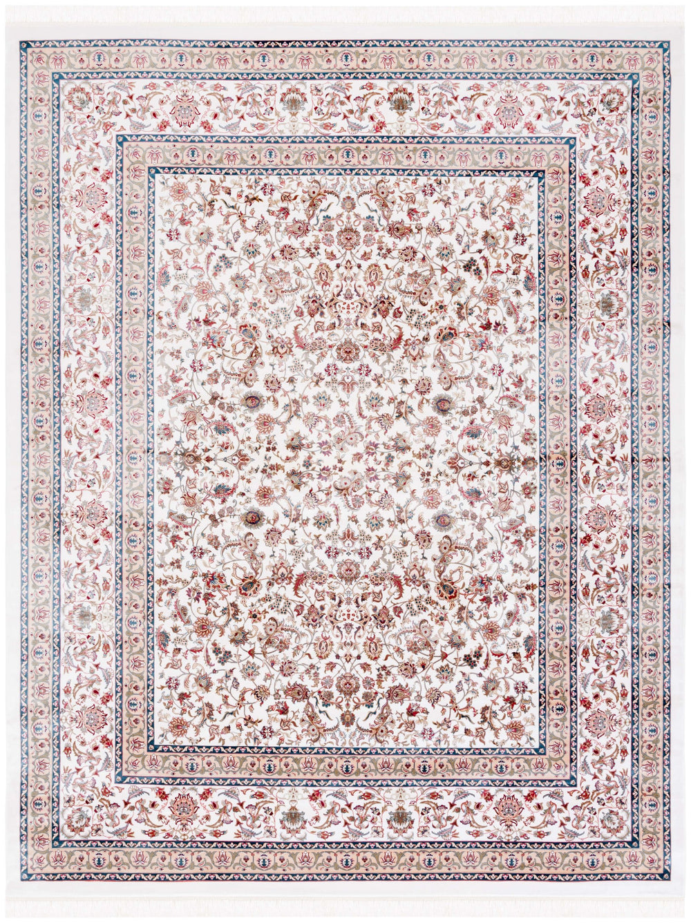 Safavieh Persian Classic 454a Area Rug - Elegant Turkish Design In Soft Ivory, Beige, And Blue For Any Space Ivory ,Beige Blue Bamboo Pcl454a-8