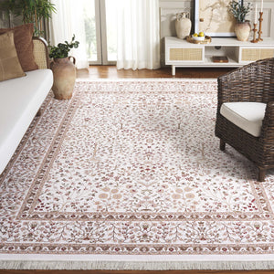 Safavieh Persian Classic Area Rug - Timeless Turkish Design For Elegant Living Spaces, Durable Bamboo Comfort Ivory ,Beige Bamboo Pcl458a-9