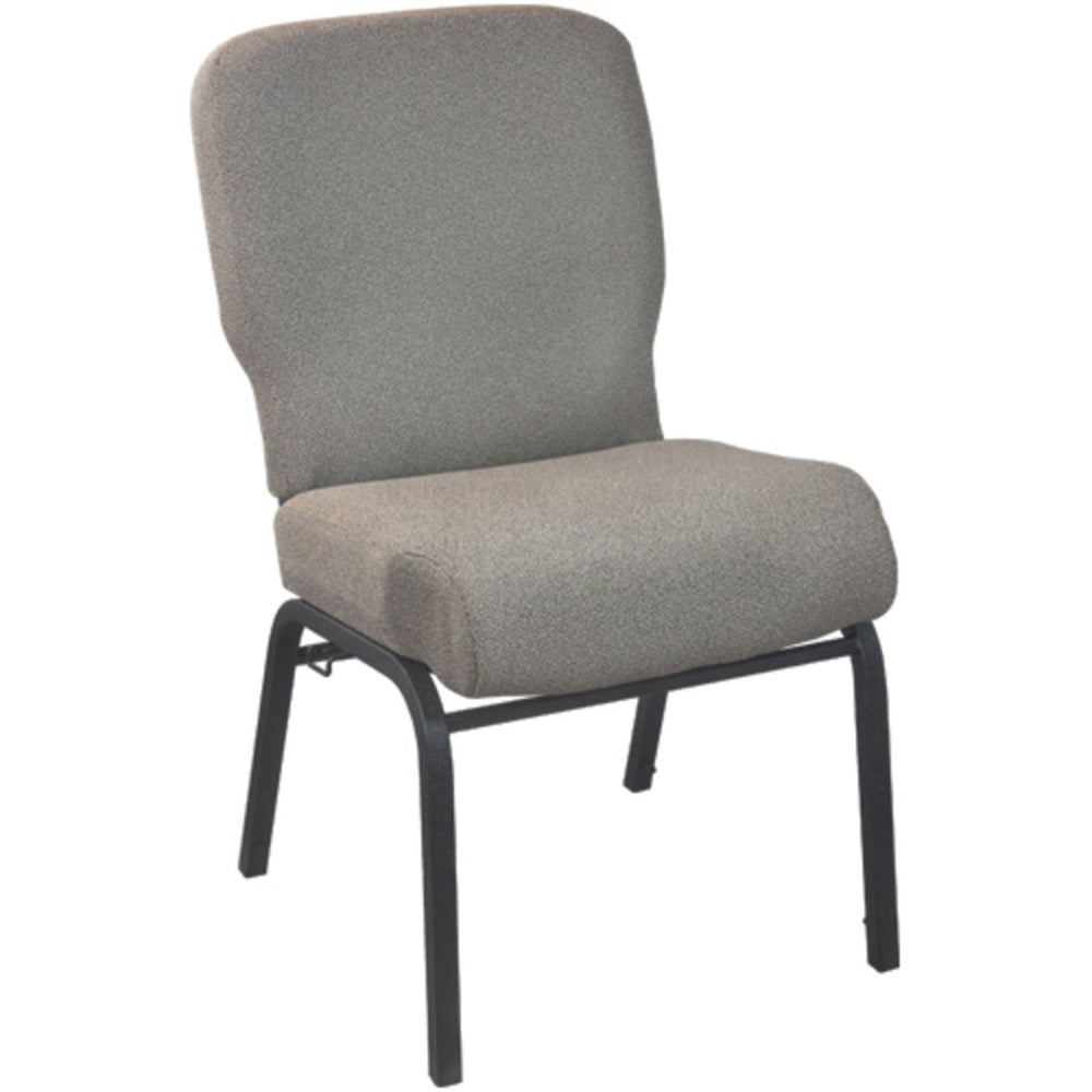 English Elm Advantage Signature Elite Church Chair - Durable, Comfortable Seating for Events and Gatherings Tan Speckle Fabric/Black Textured Frame PCRCB-122
