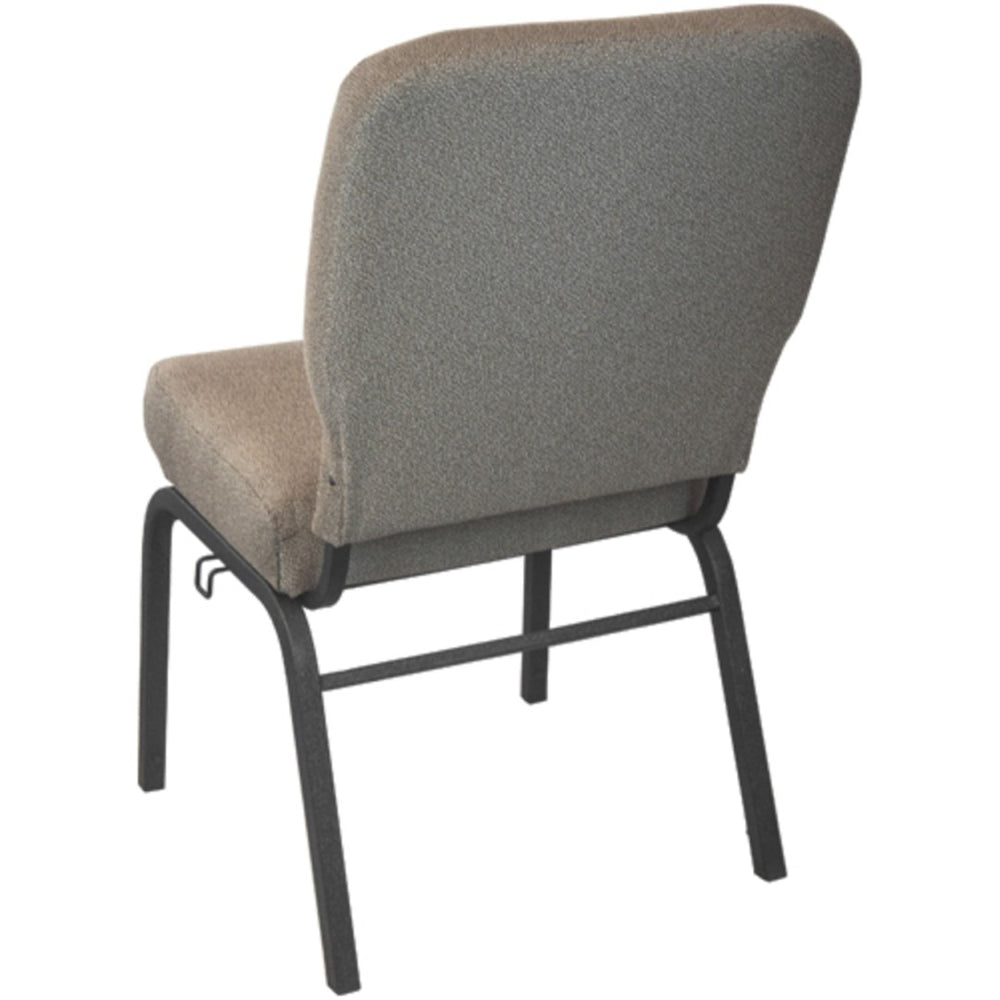 English Elm Advantage Signature Elite Church Chair - Durable, Comfortable Seating for Events and Gatherings Tan Speckle Fabric/Black Textured Frame PCRCB-122