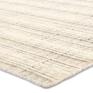 Jaipur Living Park City By Barclay Butera Promontory Pct02 Handwoven Handmade 100% Wool Lines Stripes Indoor Rug Ivory, Gray 100% Wool Rug160262