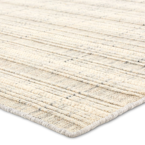 Jaipur Living Park City By Barclay Butera Promontory Pct02 Handwoven Handmade 100% Wool Lines Stripes Indoor Rug Ivory, Gray 100% Wool Rug160262