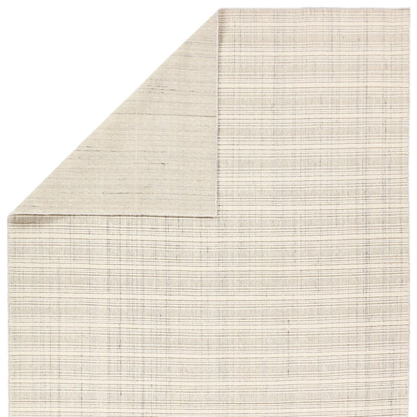 Jaipur Living Park City By Barclay Butera Promontory Pct02 Handwoven Handmade 100% Wool Lines Stripes Indoor Rug Ivory, Gray 100% Wool Rug160262