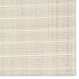 Jaipur Living Park City By Barclay Butera Promontory Pct02 Handwoven Handmade 100% Wool Lines Stripes Indoor Rug Ivory, Gray 100% Wool Rug160262