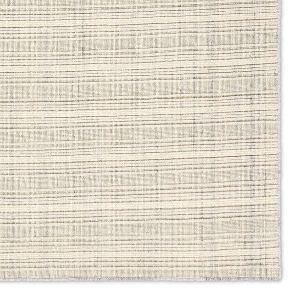 Jaipur Living Park City By Barclay Butera Promontory Pct02 Handwoven Handmade 100% Wool Lines Stripes Indoor Rug Ivory, Gray 100% Wool Rug160262