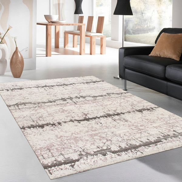 Pasargad Home Vogue Collection Hand-knotted Silver Wool Area Rug - Luxurious Contemporary Style Decor   Pdr-3 8x10