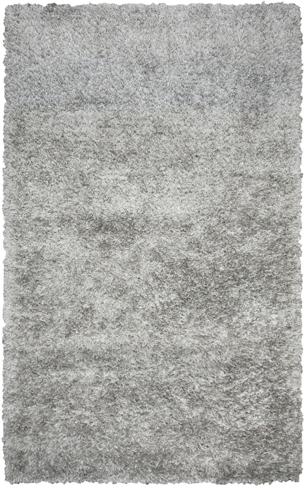 Alora Decor Pearl Hand-Tufted Shag Rug In Pearl Gray With Lurex Sheen — Plush High-Pile Luxury For Living Areas 5' x 7'6" PEAPE100100330576